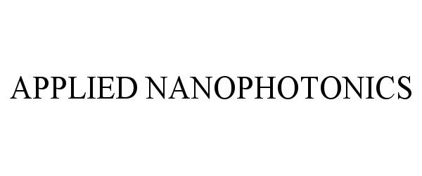  APPLIED NANOPHOTONICS