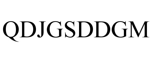 Trademark Logo QDJGSDDGM