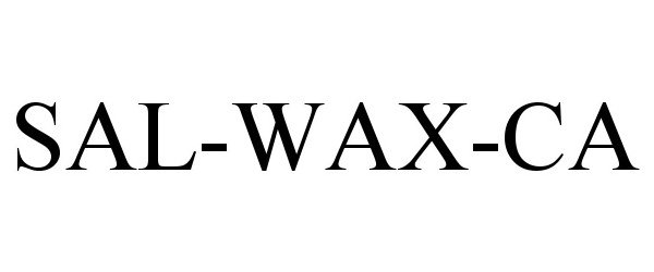 Trademark Logo SAL-WAX-CA