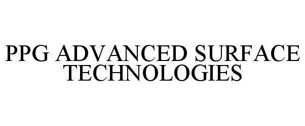 Trademark Logo PPG ADVANCED SURFACE TECHNOLOGIES