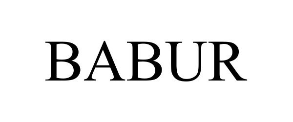 Trademark Logo BABUR