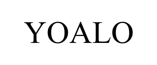 Trademark Logo YOALO