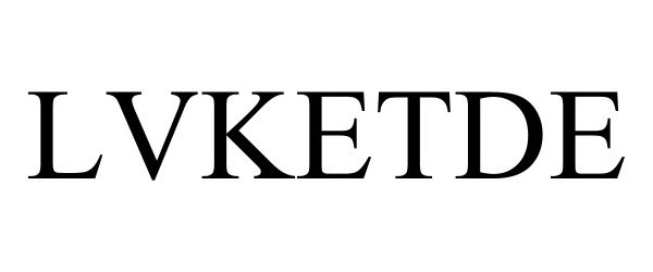 Trademark Logo LVKETDE