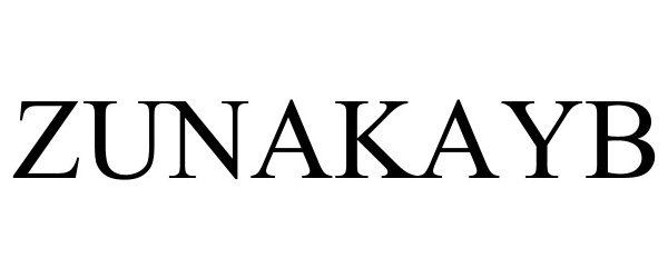 Trademark Logo ZUNAKAYB