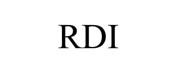Trademark Logo RDI