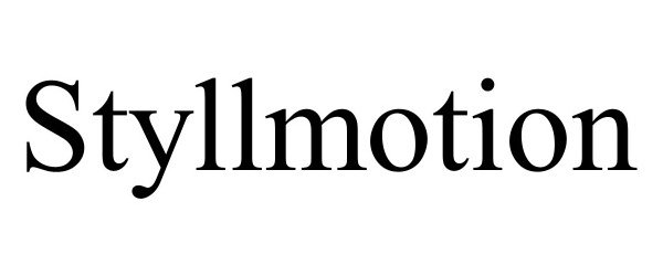 Trademark Logo STYLLMOTION