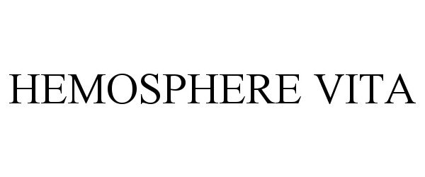 Trademark Logo HEMOSPHERE VITA