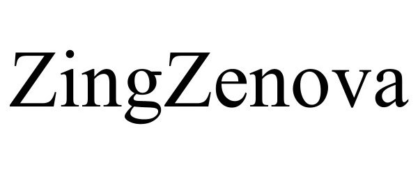 Trademark Logo ZINGZENOVA