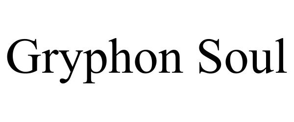 Trademark Logo GRYPHON SOUL