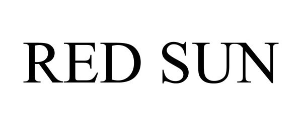 Trademark Logo RED SUN