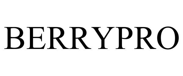 Trademark Logo BERRYPRO