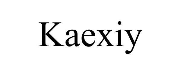 Trademark Logo KAEXIY