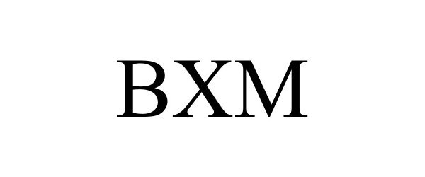 Trademark Logo BXM