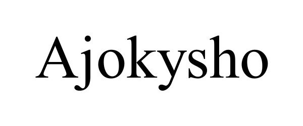  AJOKYSHO