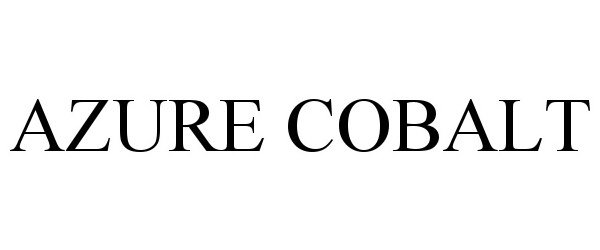 Trademark Logo AZURE COBALT