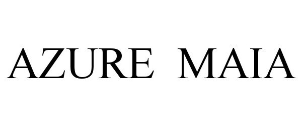 Trademark Logo AZURE MAIA