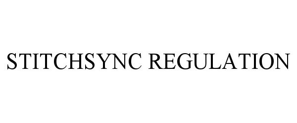 Trademark Logo STITCHSYNC REGULATION