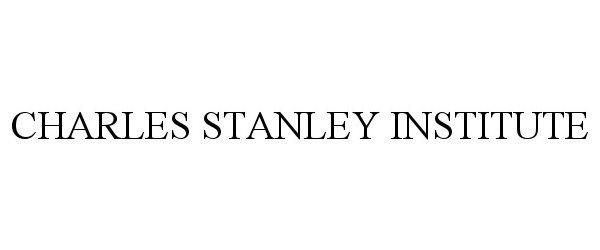  CHARLES STANLEY INSTITUTE