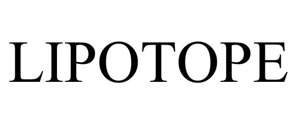 Trademark Logo LIPOTOPE