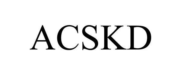 Trademark Logo ACSKD