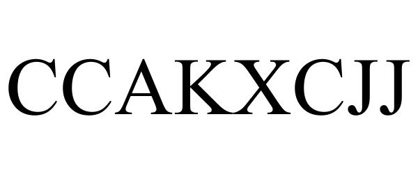 Trademark Logo CCAKXCJJ