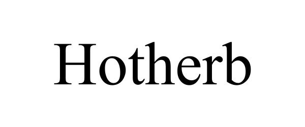Trademark Logo HOTHERB