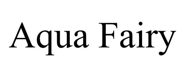 Trademark Logo AQUA FAIRY