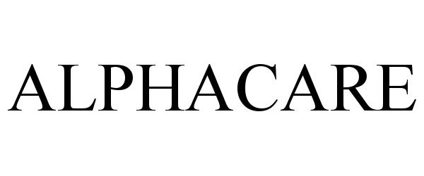 Trademark Logo ALPHACARE