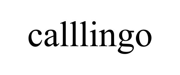 Trademark Logo CALLLINGO