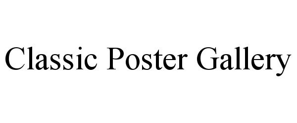 Trademark Logo CLASSIC POSTER GALLERY