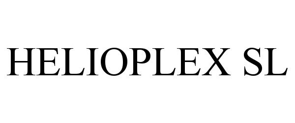 Trademark Logo HELIOPLEX SL