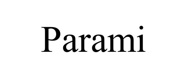 Trademark Logo PARAMI