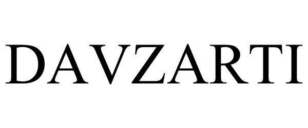 Trademark Logo DAVZARTI