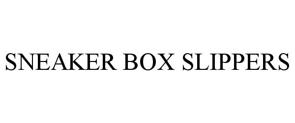  SNEAKER BOX SLIPPERS