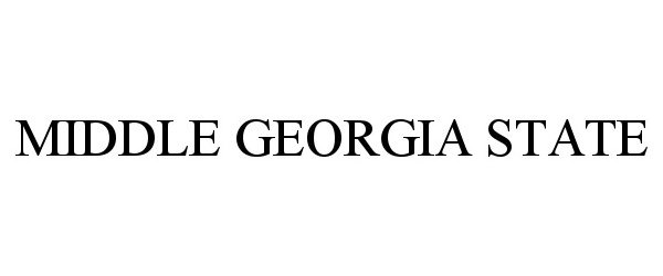 Trademark Logo MIDDLE GEORGIA STATE