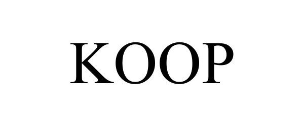 Trademark Logo KOOP