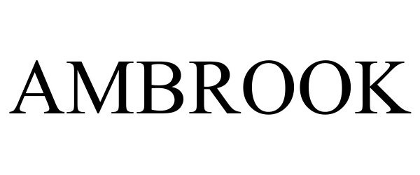 Trademark Logo AMBROOK