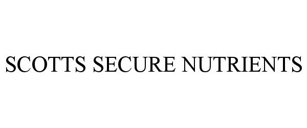  SCOTTS SECURE NUTRIENTS