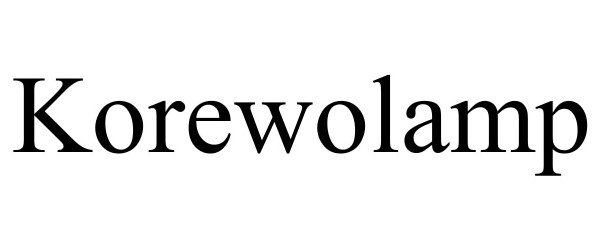 Trademark Logo KOREWOLAMP