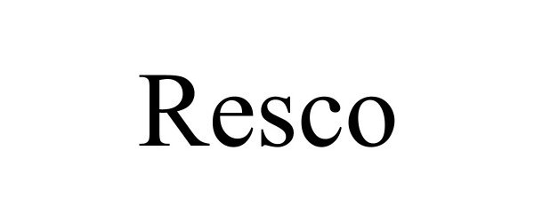 Trademark Logo RESCO