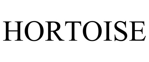 Trademark Logo HORTOISE