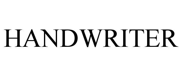 Trademark Logo HANDWRITER