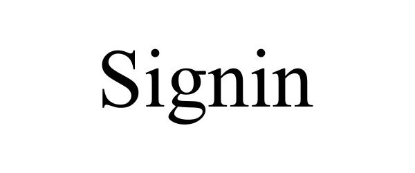 Trademark Logo SIGNIN