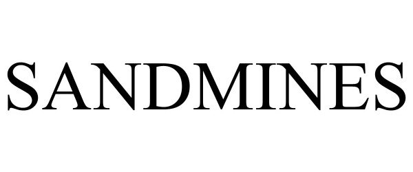 Trademark Logo SANDMINES