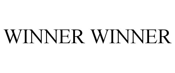 Trademark Logo WINNER WINNER