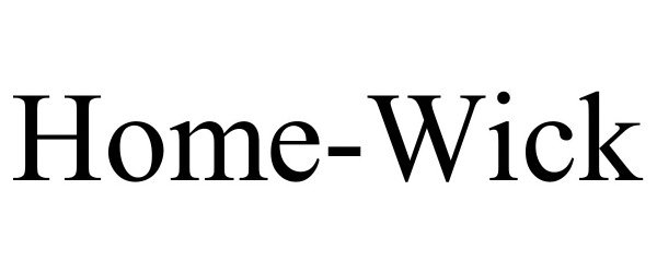 Trademark Logo HOME-WICK