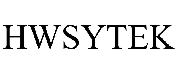 Trademark Logo HWSYTEK