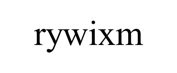 Trademark Logo RYWIXM