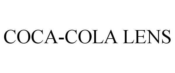 Trademark Logo COCA-COLA LENS