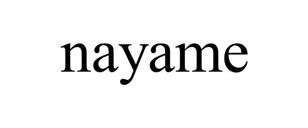 Trademark Logo NAYAME